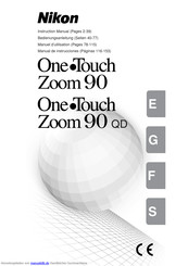 Nikon One Touch Zoom 90 QD Bedienungsanleitung