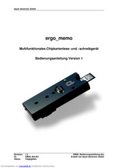 Daum electronic Ergo_memo Bedienungsanleitung