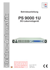 Elektro-Automatik PS 9000 1U Betriebsanleitung