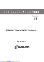 Conrad TREKMATE GL-002-B04 Bedienungsanleitung