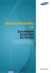 Samsung SyncMaster S23B550V Benutzerhandbuch
