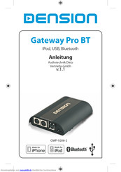 Dension Gateway Pro BT Anleitung