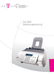 T-COM Fax 4300 Bedienungsanleitung