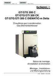 De Dietrich GTG 300 C DIEMATIC-m Delta Montage-, Installations- Und Wartungsanleitung