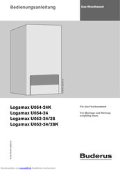 Buderus Logamax U052-24 Bedienungsanleitung