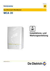 De dietrich Innovens MCA 35 Installations- Und Wartungsanleitung
