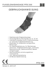 Dittmann PFB 289 Gebrauchsanweisung