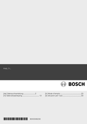 Bosch PIK6..T1-Serie Gebrauchsanleitung