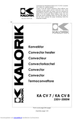 Kalorik KA CV 8 Gebrauchsanleitung
