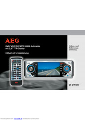 AEG CS DVD 360 Bedienungsanleitung