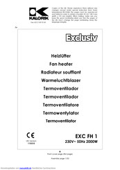 Kalorik Exclusiv EXC FH 1 Gebrauchsanleitung