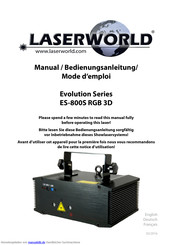 Laserworld ES-800S RGB 3D Bedienungsanleitung