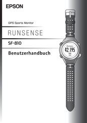 Epson Runsense SF-810 Benutzerhandbuch