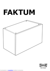 Ikea FAKTUM Montageanleitung