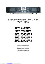 SPL 1000MP3 Gebrauchsanleitung