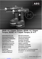 AEG BDSE 14 T Super Torque Gebrauchsanleitung