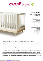 Oeuf Classic Crib 1CR001-EU Anleitung