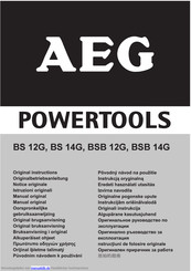AEG BS 12G Originalbetriebsanleitung