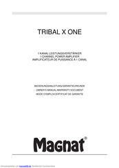 Magnat tribal x one Bedienungsanleitung