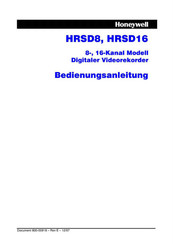 Honeywell HRSD8 Bedienungsanleitung