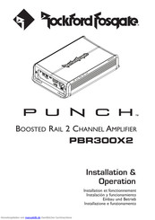 Rockford Fosgate Punch PBR300X2 Einbau Und Betrieb