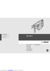 Bosch PBH 300 E Originalbetriebsanleitung