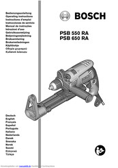 Bosch PSB 550 RA Bedienungsanleitung