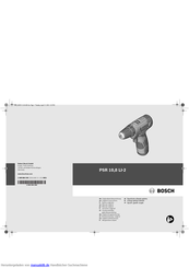 Bosch PSR 10,8 LI-2 Originalbetriebsanleitung