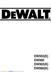 DeWalt DW965 Handbuch