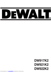 DeWalt DW921K2 Handbuch