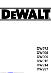 DeWalt DW995 Handbuch