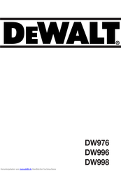 DeWalt DW996 Handbuch