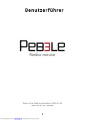 Pebble 3 Benutzerhandbuch