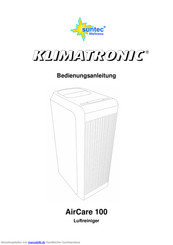 Suntec Klimatronic AirCare 100 Bedienungsanleitung