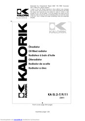 Kalorik KA EL 2-9 Gebrauchsanleitung