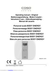 Caso Body Energy YHB1711 Bedienungsanleitung