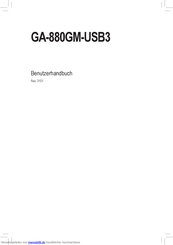 Gigabyte GA-880GM-USB3 Benutzerhandbuch