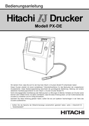 Hitachi PX-D4 Bedienungsanleitung