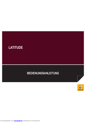 Renault Latitude Bedienungsanleitung