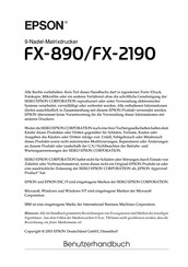 Epson FX-890 Benutzerhandbuch