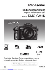Panasonic Lumix DMC-GH1K Bedienungsanleitung