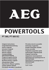 AEG PT 560 Originalbetriebsanleitung
