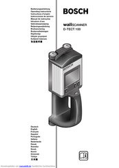 Bosch wallSCANNER D-TECT 100 Bedienungsanleitung