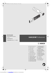 Bosch GAM220MF Professional Originalbetriebsanleitung