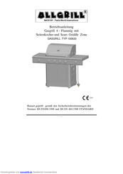 Allgrill SRGG41009(100633) Betriebsanleitung