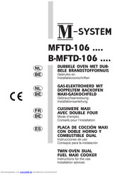 M-System MFTD-106-Serie Gebrauchsanweisung Und Installationsanleitung