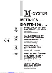 M-System B-MFTD-106-Serie Gebrauchsanweisung Und Installationsanleitung