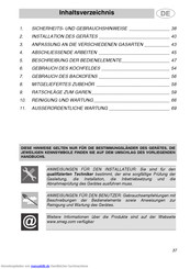 Smeg cs 19 nl 6 Handbuch