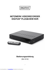 Digitus DN-16150, PLUG&VIEW NVR Bedienungsanleitung