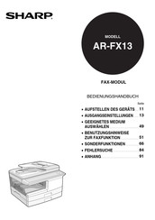 Sharp AR-FX13 Handbuch